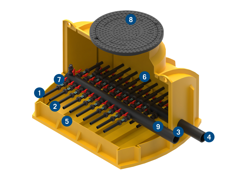 Verteilerschacht L konfigurierbar